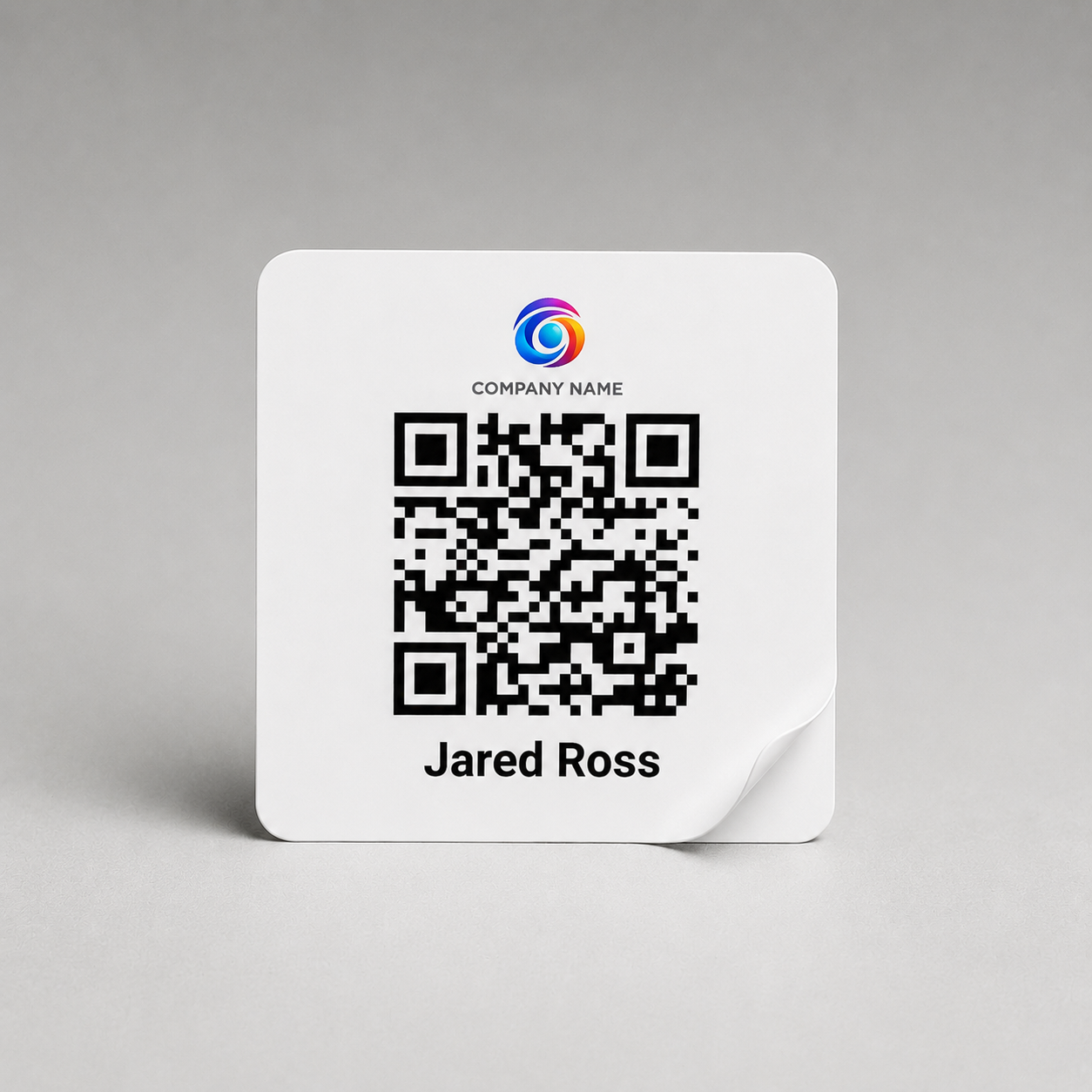 3"×3" QR Stickers — branded EZTipr product