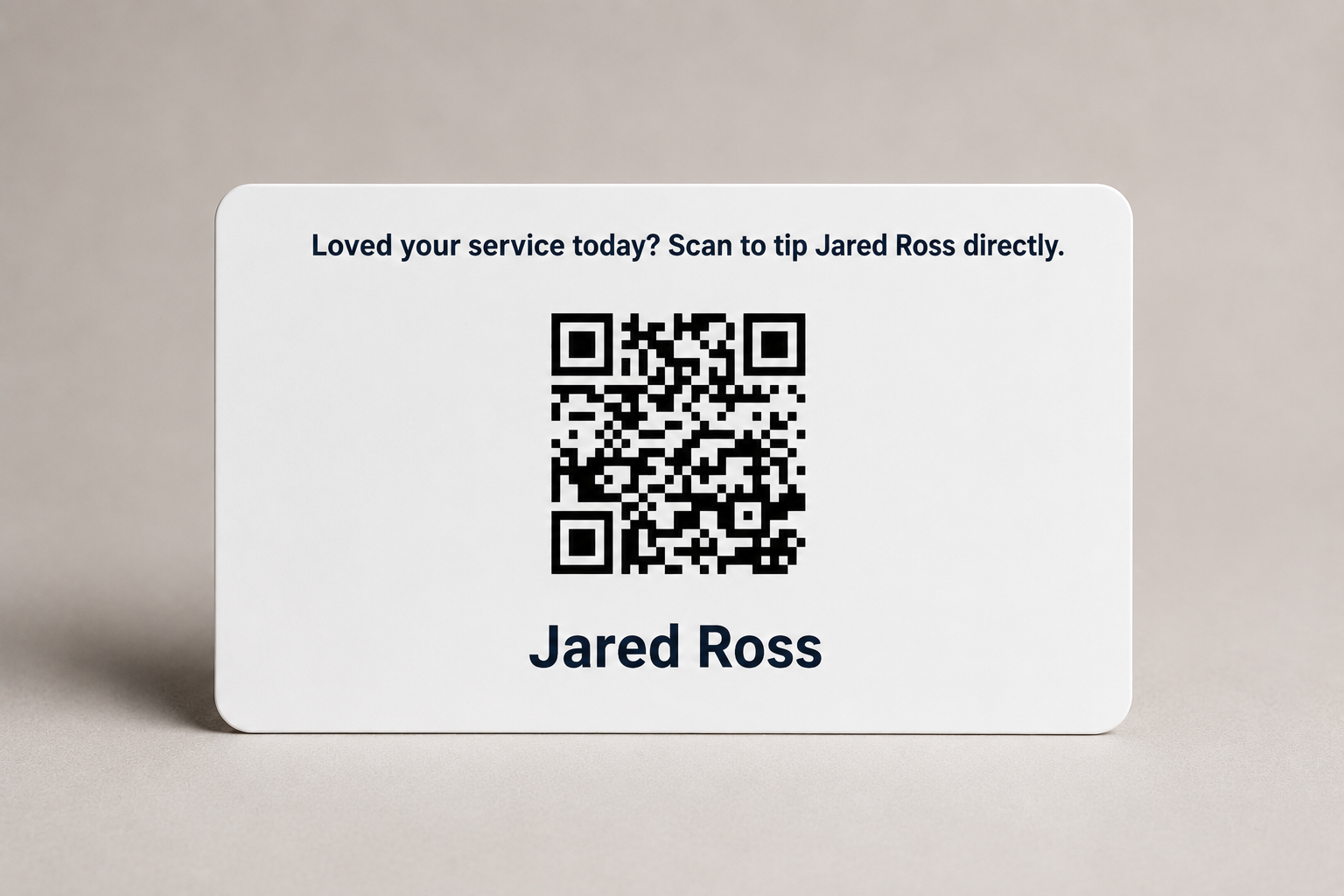 Tip Cards — branded EZTipr product