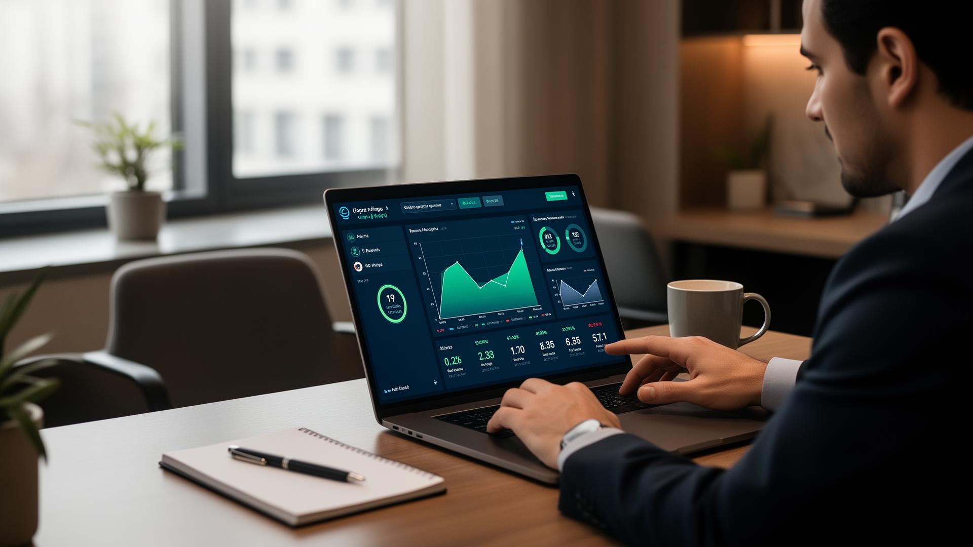 Operator reviewing organization-wide tip analytics on a tablet